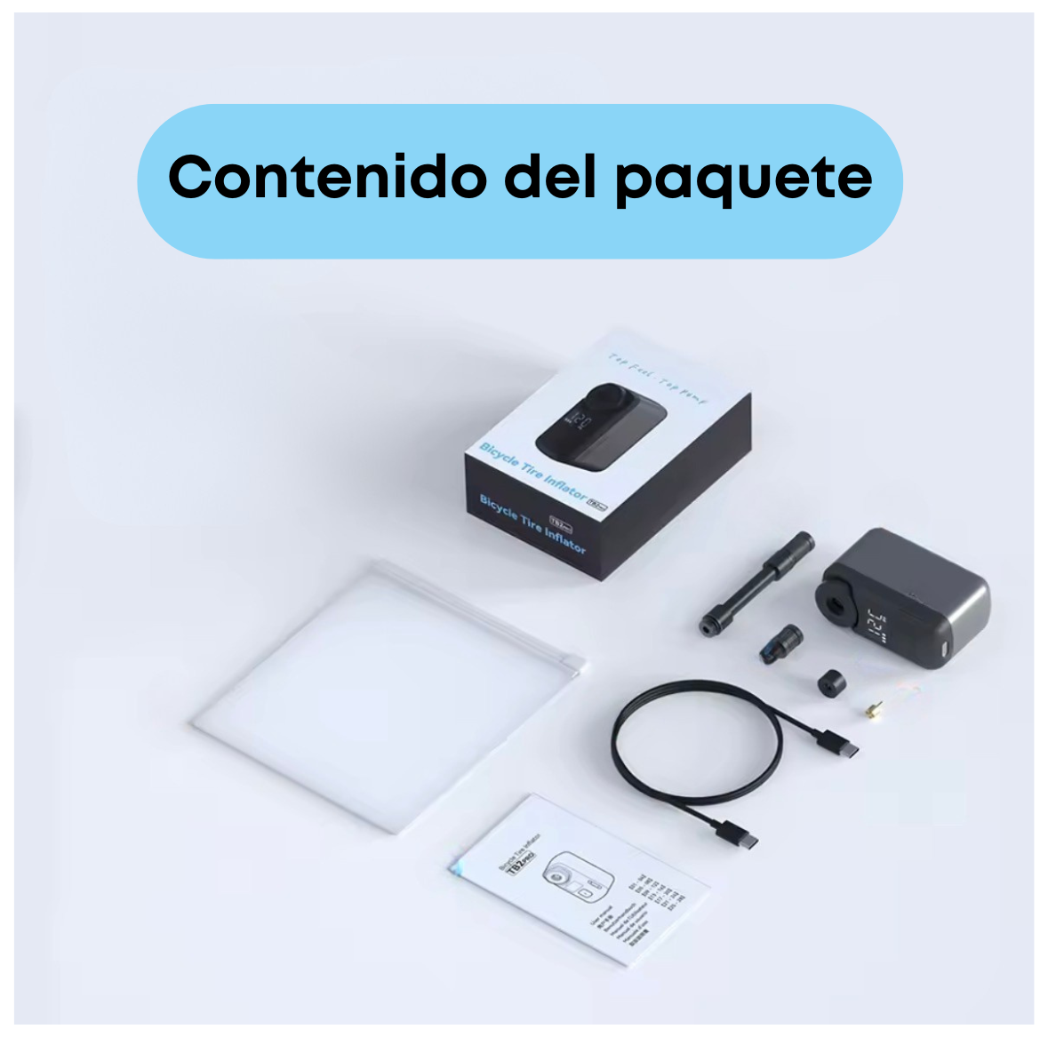 Mini inflador portátil