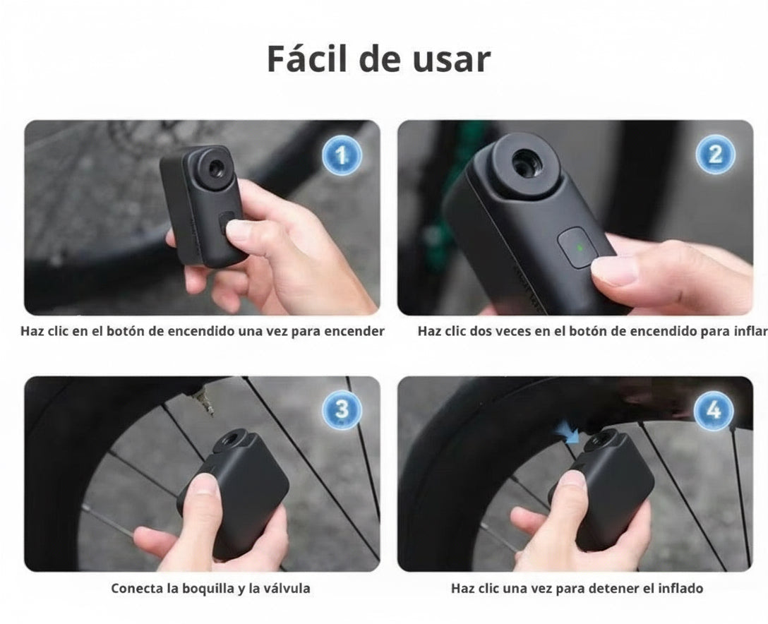 Mini inflador portátil